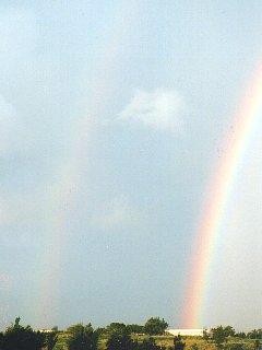 冬至の一枚,師走の空に二重の虹